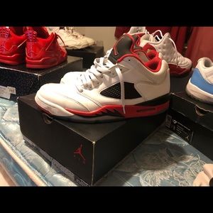 Fire Red Jordan 5s